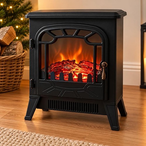 Electric fireplace log burning - log,