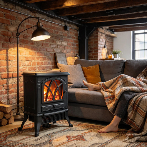 Electric fireplace log burning - electric,