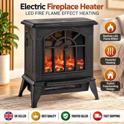 Electric fireplace heater led - heater,