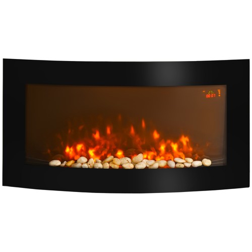 Homcom electric fireplace wall - electric,