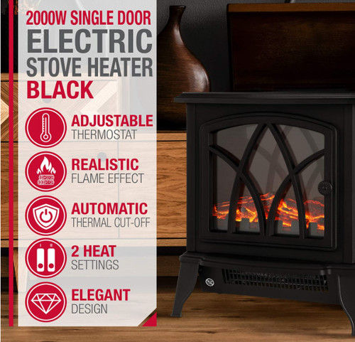 2000w black electric - 2000w, fireplace