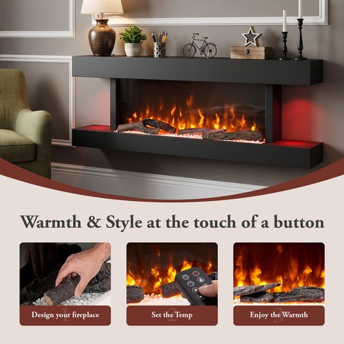 Electric fireplace wall - fireplace,