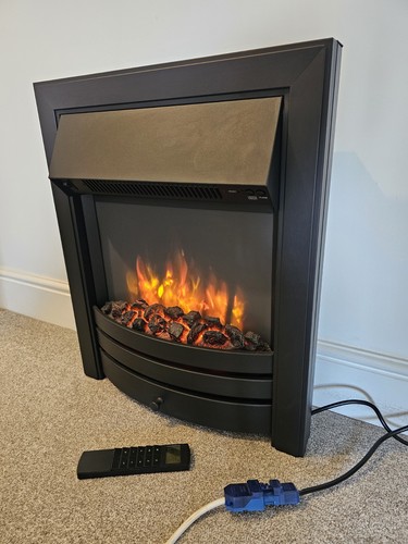 Electric fire inset with - inset,