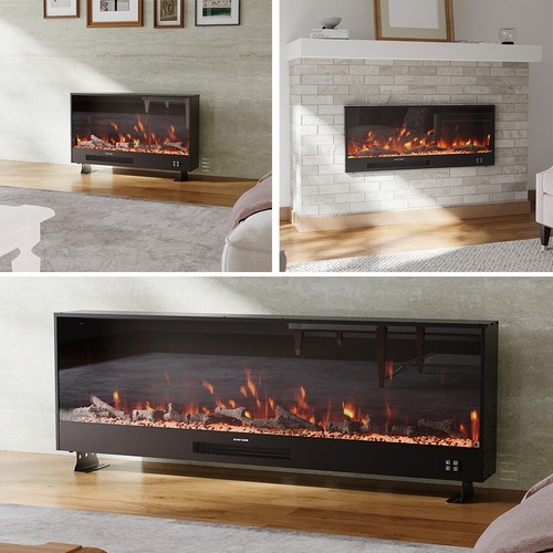 Led electric fireplace - led,