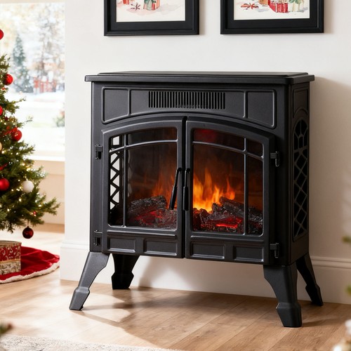 Freestand electric fire - fire, stove