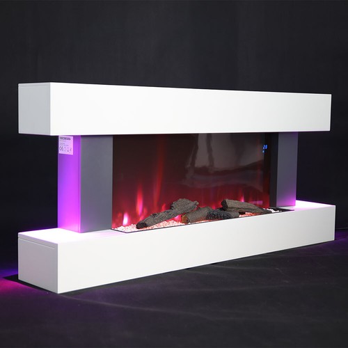 White electric fire 2000w - white,