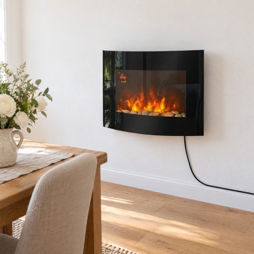 Wall mounted electric - electric, fire