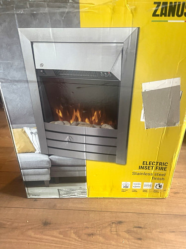 Zanussi electric inset fire - inset,