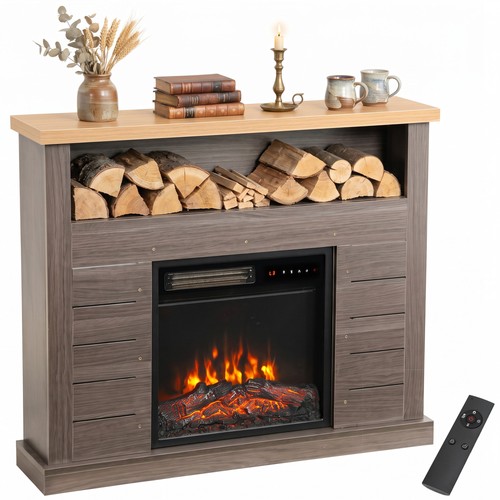 Homcom electric fireplace - electric,