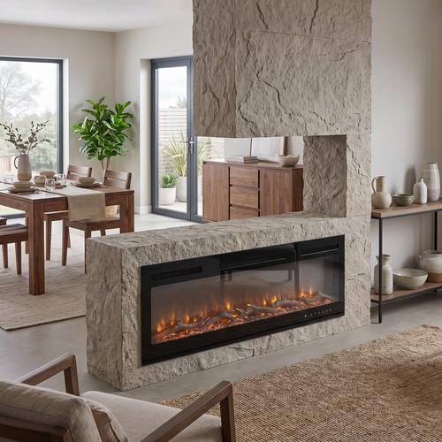 50inch led fireplace - fireplace, media