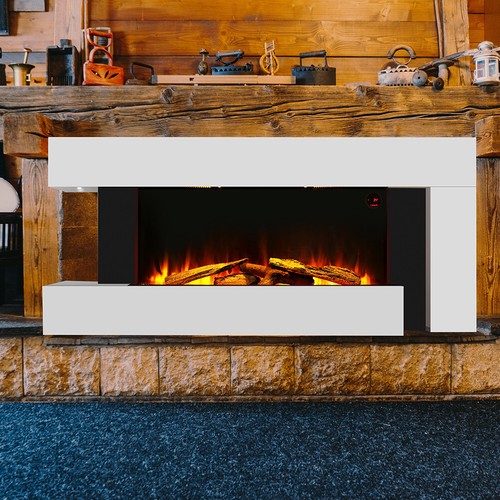 52inch white fireplace suite - white,